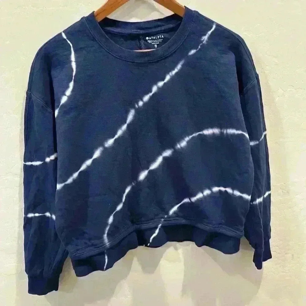 ATHELA Women’s sundown sweatshirt 2.0 Size XS blue/white
